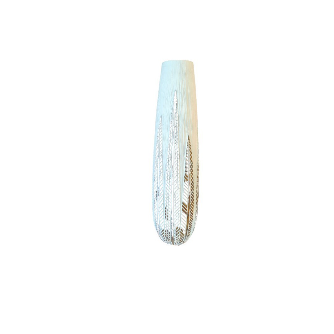 Natavia Polyresin Vase - White Distress image 0
